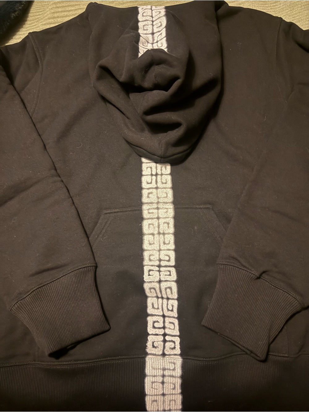 Givenchy Black Logo-Tag Hooded Sweatshirt